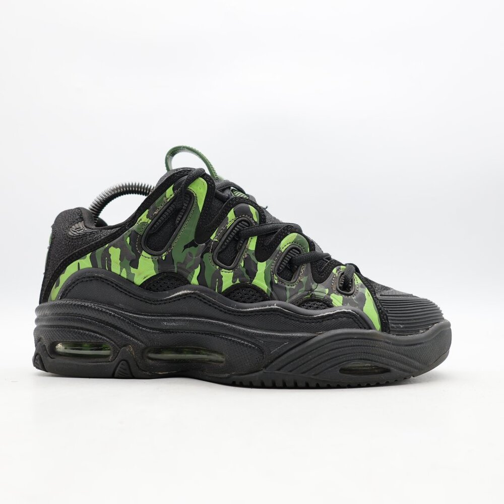 Osiris D3 Men’s Size 7 Black Green Synthetic Skate Inspired Sneaker Lace Up